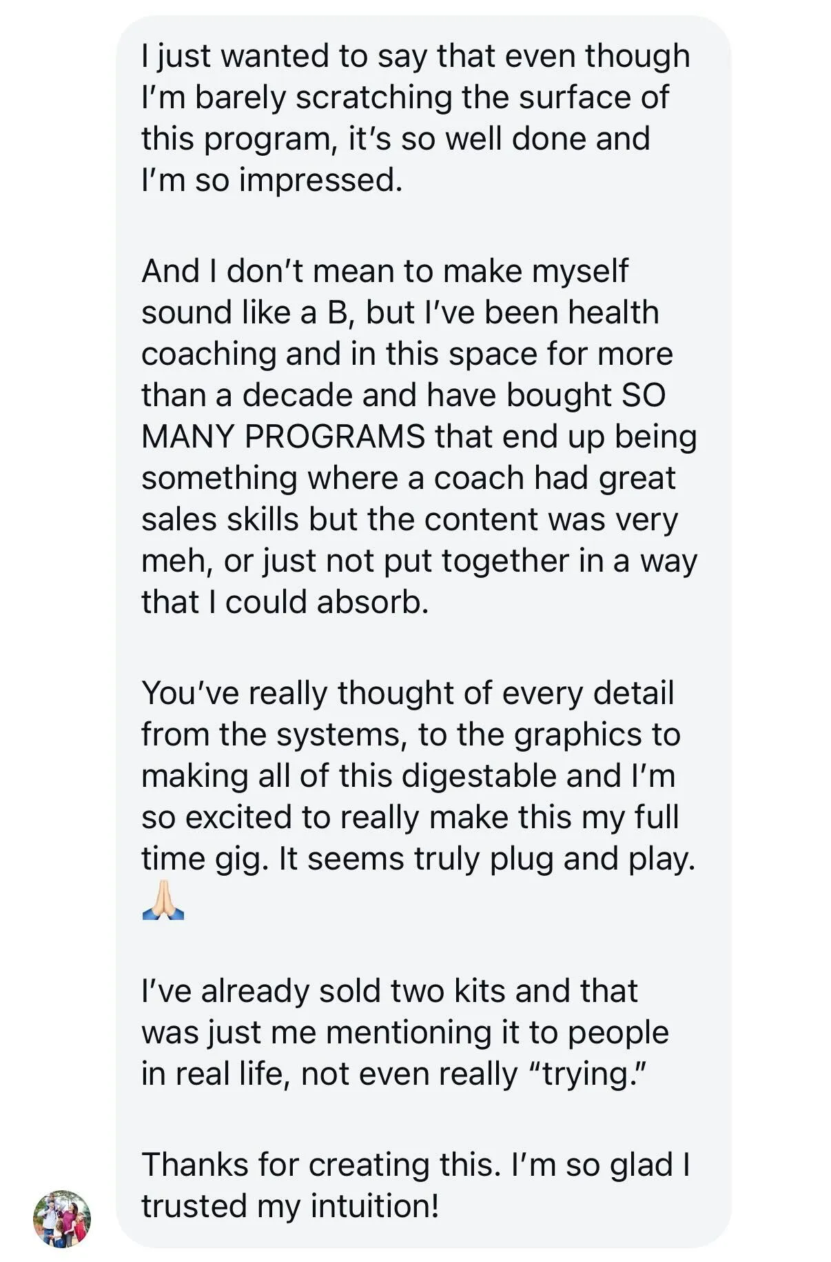 Gene Pool coach testimonial 4