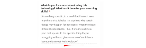 Gene Pool coach testimonial 24